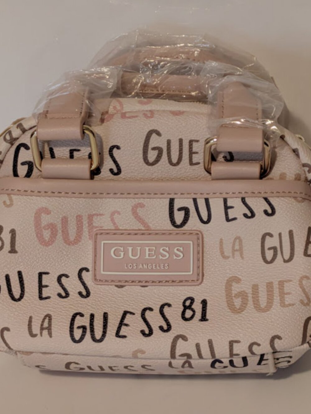 Pink Guess Mini Logo Satchel Never Used